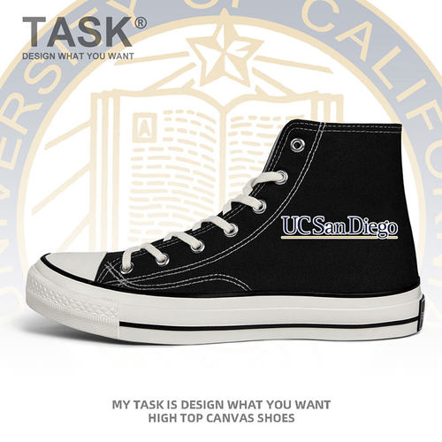 青少年高帮帆布鞋