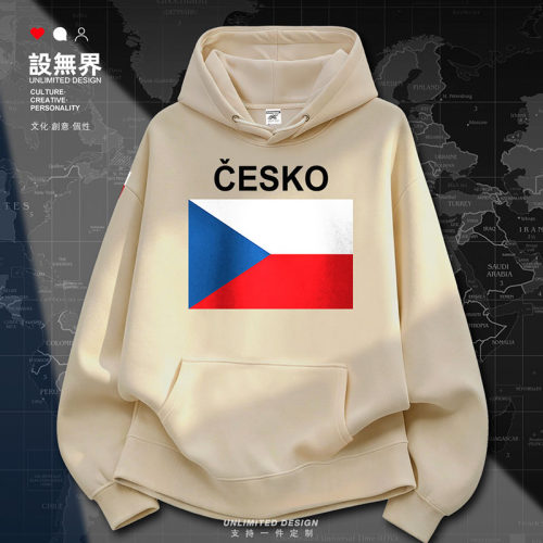 捷克Czechia国家秋冬连帽薄卫衣
