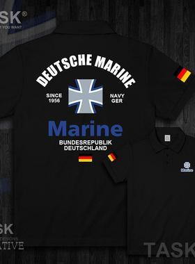 德国Germany国家海军新款特种部队翻领POLO衫男女休闲上衣设 无界