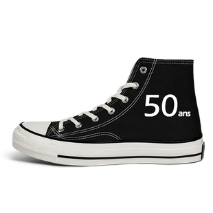 瑞士联邦理工学院名校班服高帮帆布鞋男女春夏板鞋鞋子潮设 无界