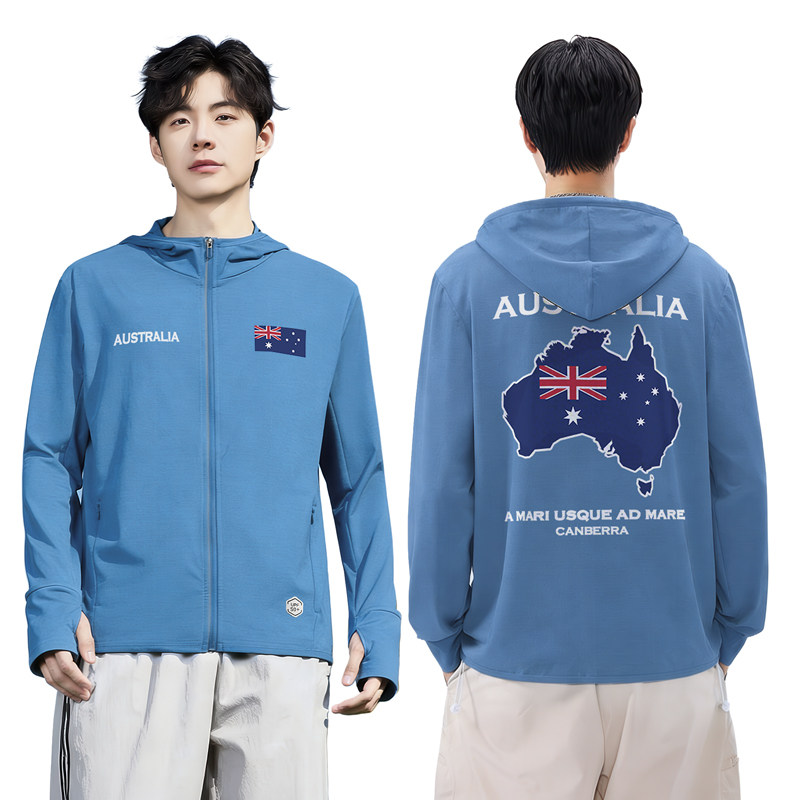澳大利亚Australia澳洲国家队足球迷防晒衣男女款防晒服春设 无界