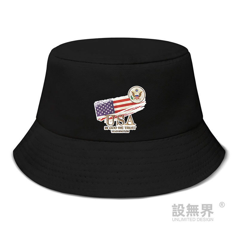 美国usa华盛顿国旗标志男女帽子 定制帽子 休闲风格 男女可戴 透气 个性 Chame旗舰店 淘优券