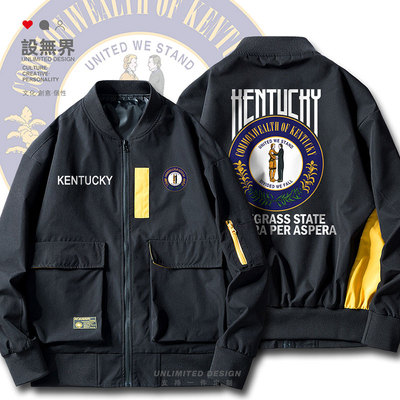 美国洲徽Kentucky肯塔基州秋夹克