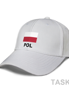 波兰Poland国家队运动棒球帽遮阳帽帽子男女防晒鸭舌帽夏设 无界