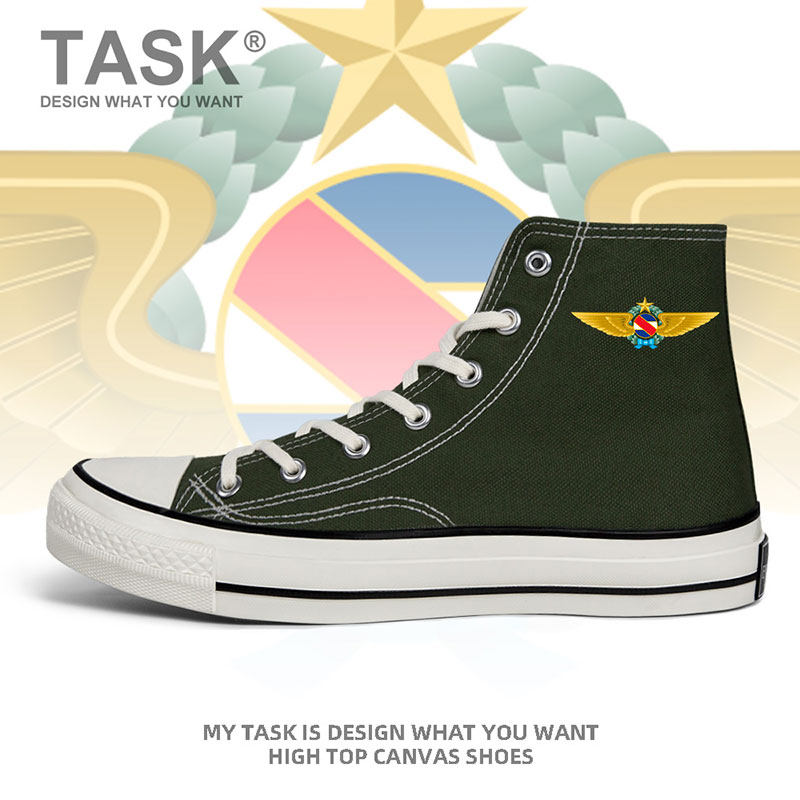 乌拉圭uruguay空军高帮帆布鞋男女透气硫化鞋夏特种兵系带设 无界