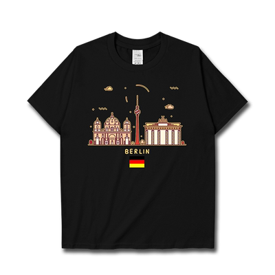 德国Germany柏林Blin城市短袖T恤