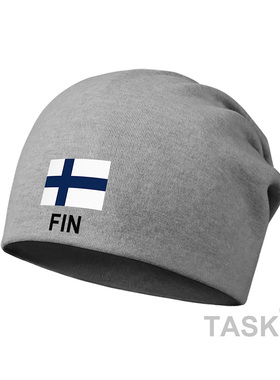 芬兰Finland国家新款薄款堆堆帽子男女保暖围脖头巾两用潮设 无界