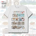 Long-Staple Cotton Short-Sleeved White B