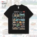 Long-Staple Cotton Short-Sleeved Black a