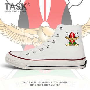 子设 肯尼亚Kenya空军高帮帆布鞋 系带鞋 夏新款 无界 男女特种兵板鞋