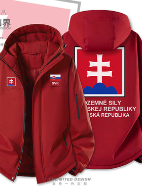 斯洛伐克Slovakia国家陆军加厚棉服男女军迷棉袄外套冬潮设 无界