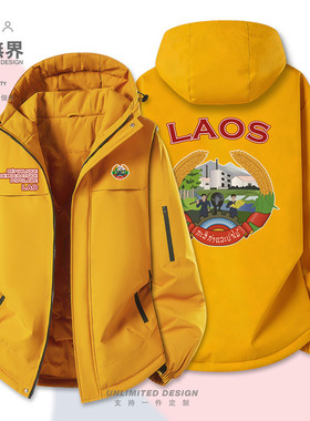 老挝Laos加厚棉服男女学生宽松个性潮印花新款棉袄外套冬设 无界