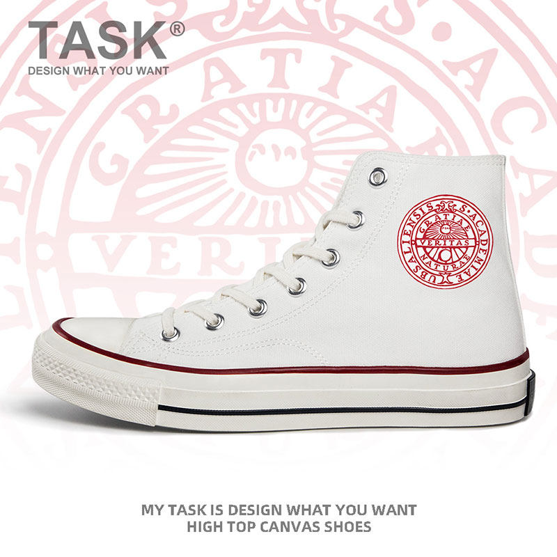 瑞典名校乌普萨拉大学定制名校班服高帮帆布鞋男女鞋子夏设 无界