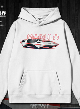 汽车512S Modulo概念车插画风连帽卫衣男女外套帽衫潮牌秋设 无界