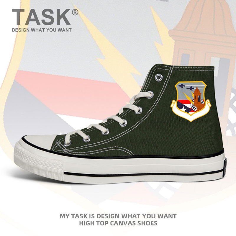 波多黎各puertorico空军高帮帆布鞋男女特种兵板鞋军迷潮设 无界