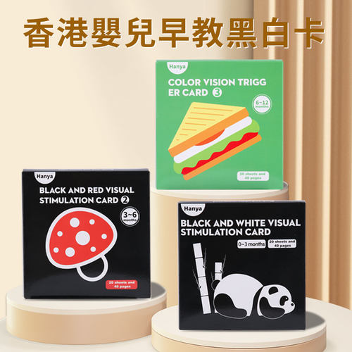 香港婴儿早教黑白卡视觉激发
