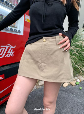 HOLDER ME 纯色工装口袋半身裙裤 2025新款夏百搭显瘦短裙女 5100