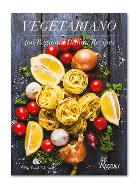 现货包邮 英文原版 Vegetariano 素食主义者：400个意大利食谱 意式菜谱餐谱