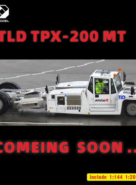 预售无穷模型TPX200MT抱轮推车1 :200抱轮车飞机推车场景配JCGJ