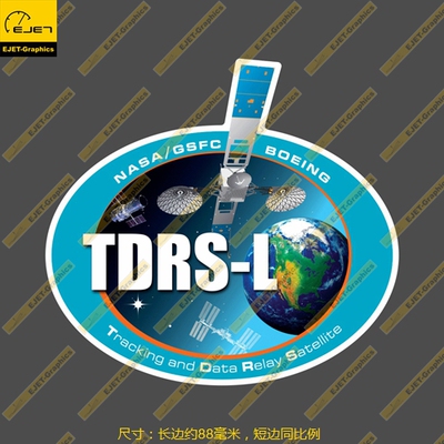 NASA TDRS-L任务徽章笔记本贴汽车贴行李箱贴