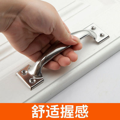 304不锈钢加厚拉手老式门把手通用橱柜抽屉木门铁门窗耐用设计