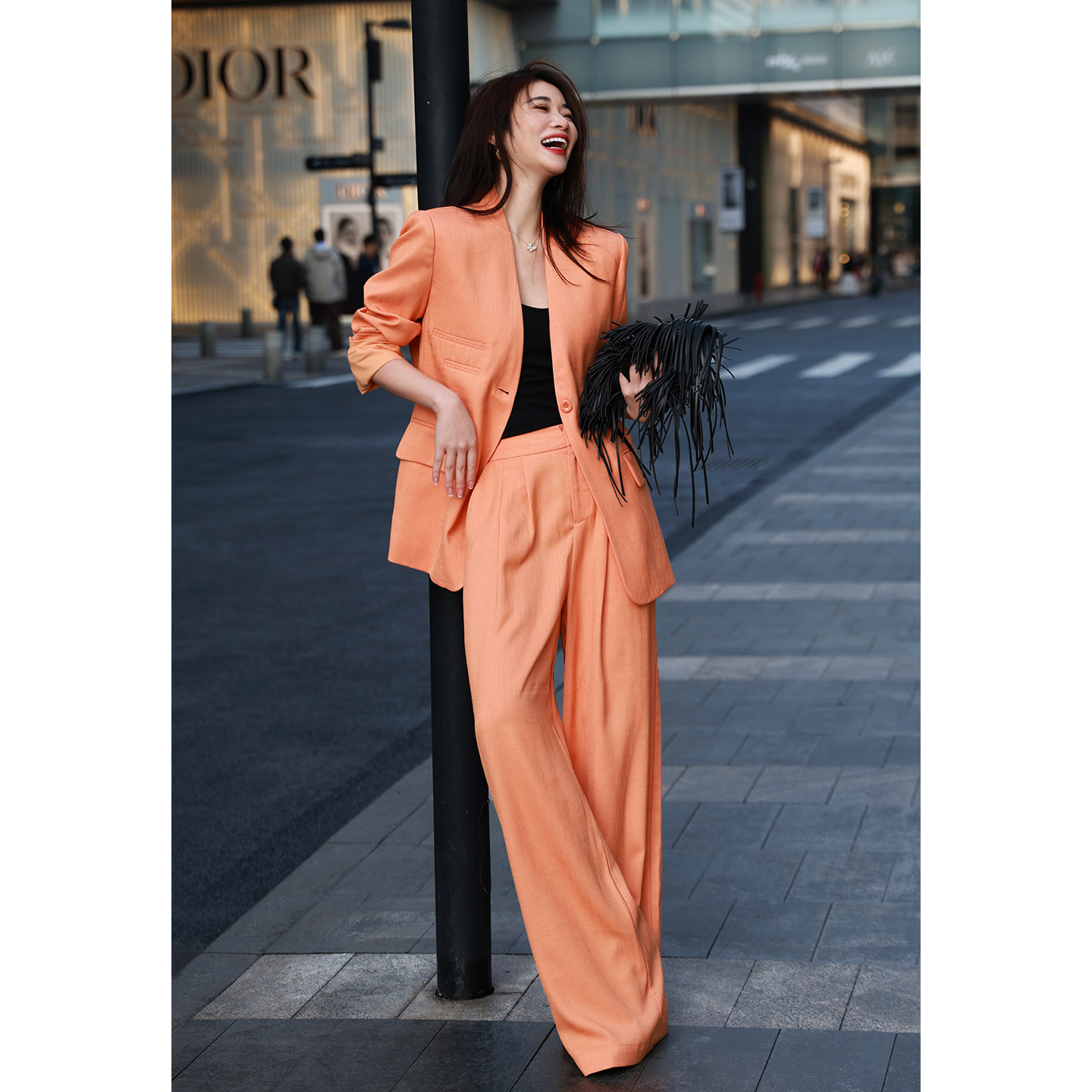2026早春时尚西装套装女高级感气质阔腿裤两件套老钱风,女装/女士精品,时尚套装,淘宝优惠券,粉丝福利购,淘宝优惠卷