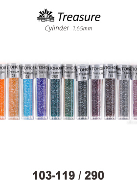 TT套装5:透明珠光系列~TOHO Treasure日本东宝古董珠103-119/290