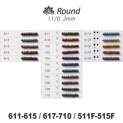 TOHO金属磨砂圆珠散珠套装