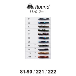 TOHO圆珠套装21:金属系列~2mm日本进口东宝米珠丸小81-90/221/222