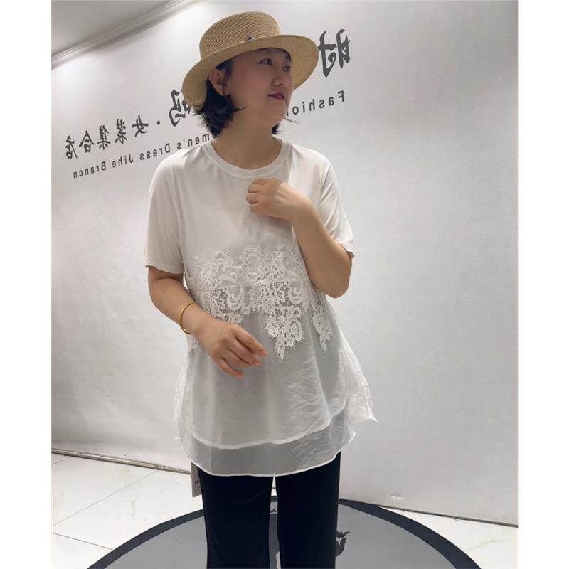 女权贵族2026年夏装31071一手长短袖加肥加大码女装T恤200斤上衣