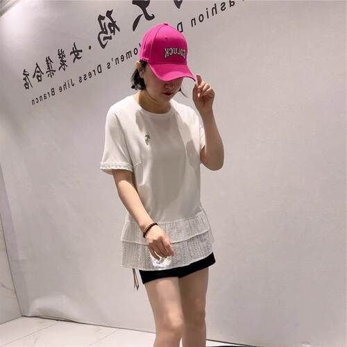 芮娜依莲打底2026夏季潮T恤1831一手长衫短袖加大码女装减龄上衣
