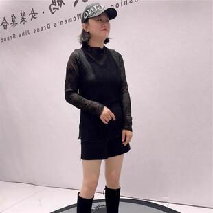 福利初秋修身显瘦大码女装加肥加大胖mm上衣女人味显瘦衫1522