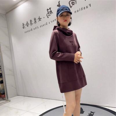 孤品带帽大码女装打底衫