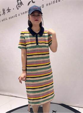 芮娜依莲时尚胖mm夏装裙5179连衣裙加肥加大码女装宽松潮流气质裙