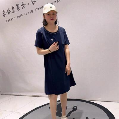 女权贵族夏装裙子3629速干料连衣裙大码女装加肥加大显瘦休闲裙潮