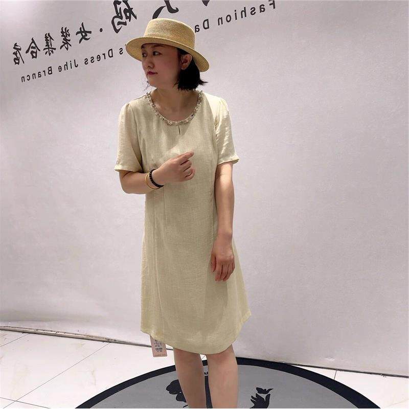 芮娜依莲时尚潮流裙2026夏装5153连衣裙加肥加大码女装宽松显瘦裙