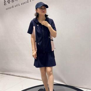 芮娜依莲T恤2026夏季上衣7182短袖搭工装裙两件套加肥加大码女装