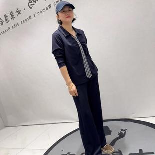 气质显瘦套装 2026春装 女装 芮娜依莲两件套胖mm加大码 女5421 新款
