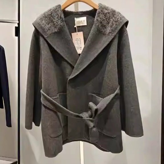 2026春装新款芮娜依莲羊绒大衣大码女装胖mm气质200斤上衣9339