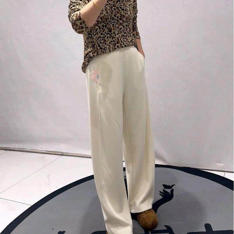 时装芮娜依莲3352秋冬厚料女裤加大码女装200斤胖mm气质裤弯刀裤