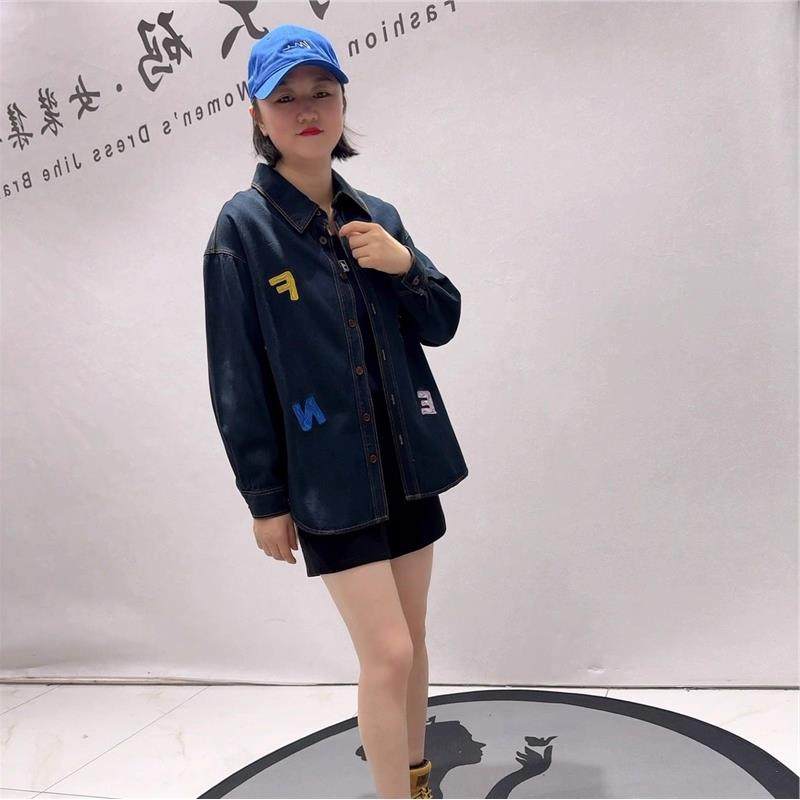 女权贵族春季2026牛仔外套加大码女装胖妹妹200斤开衫衬衣1556