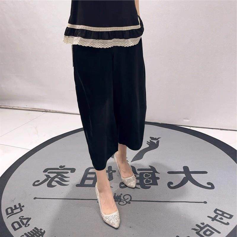 2026夏装新款裤女权贵族高腰时尚潮流胖mm裤31036休闲裤200斤显瘦