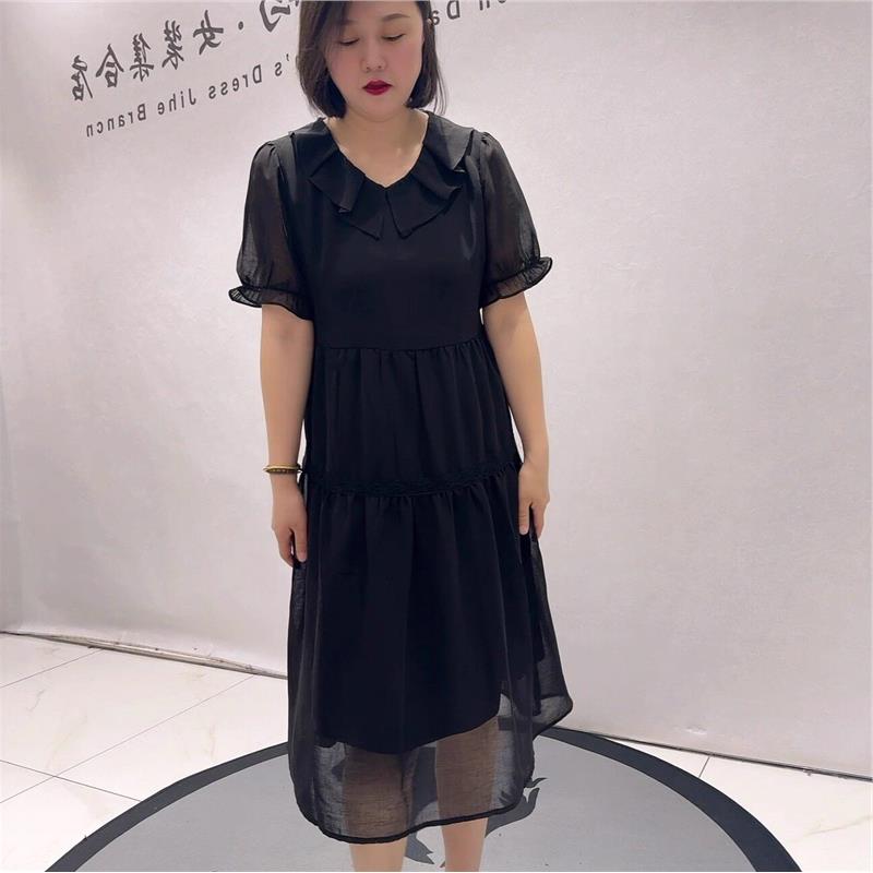 女权贵族时尚2026夏装裙3866连衣裙加肥加大码女装减龄显瘦气质裙