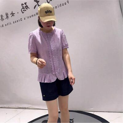 女权贵族2026夏装T恤3567短袖衬衫加肥加大码女装200斤显瘦上衣