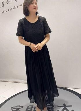 芮娜依莲2026夏装胖mm潮裙9223连衣裙加肥大码女装宽松显瘦气质裙