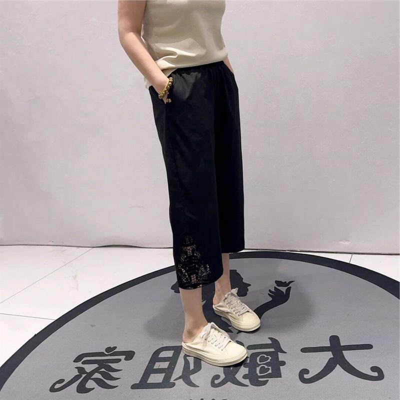 芮娜依莲大码高腰女裤2026夏蓝鲸之吻2113休闲裤大码女装气质裤