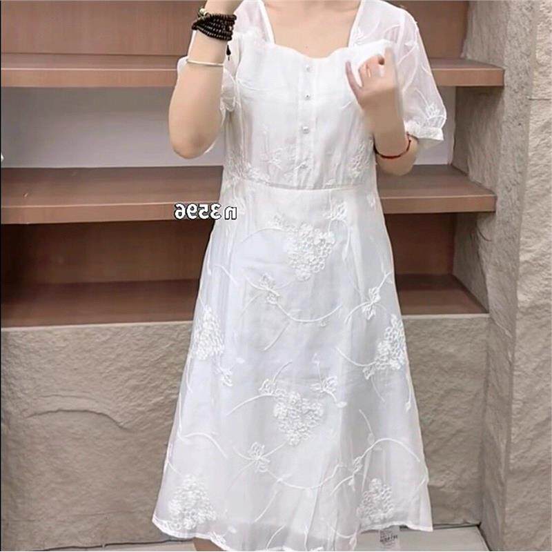 气质女权贵族时尚大码女装2026夏装裙3596洋装显瘦女人味裙子潮流