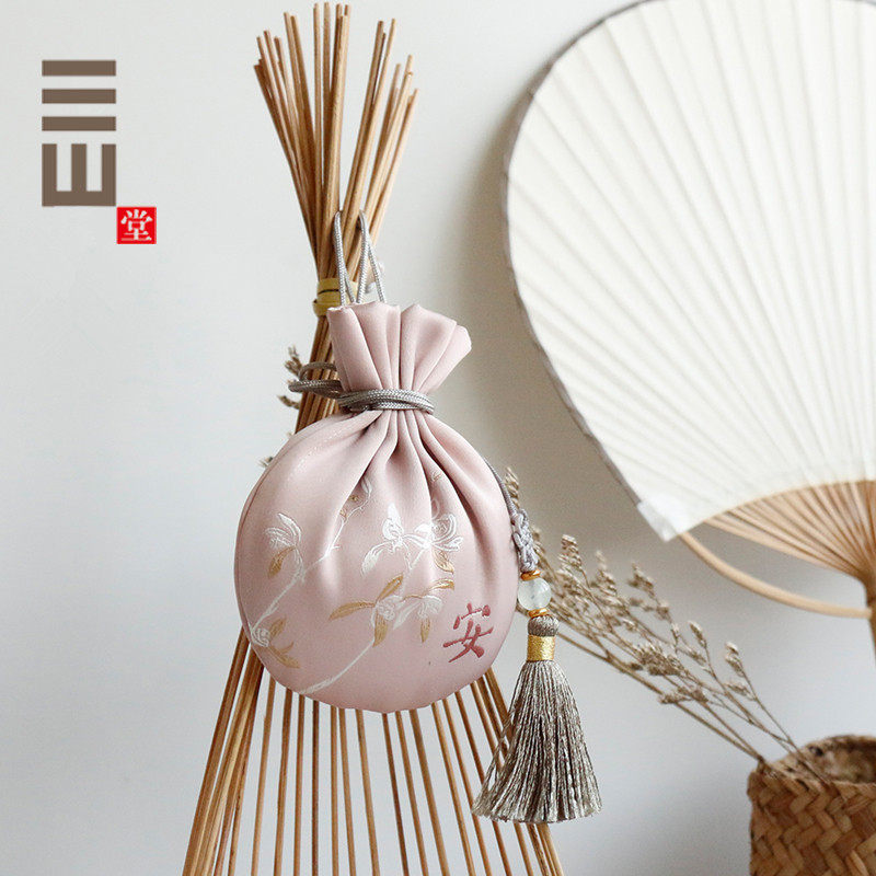 지갑 향 주머니 향 주머니 빈 가방 휴대용 HANFU DIY 재료 가방 향신료 옷장 자동차 오래 지속되는 진정