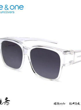 one&one近视太阳镜偏光套镜男女款时尚大框外出眼镜驾驶墨镜76057