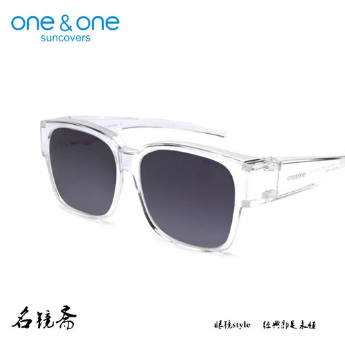 one&one近视太阳镜偏光套镜男女款时尚大框外出眼镜驾驶墨镜76057